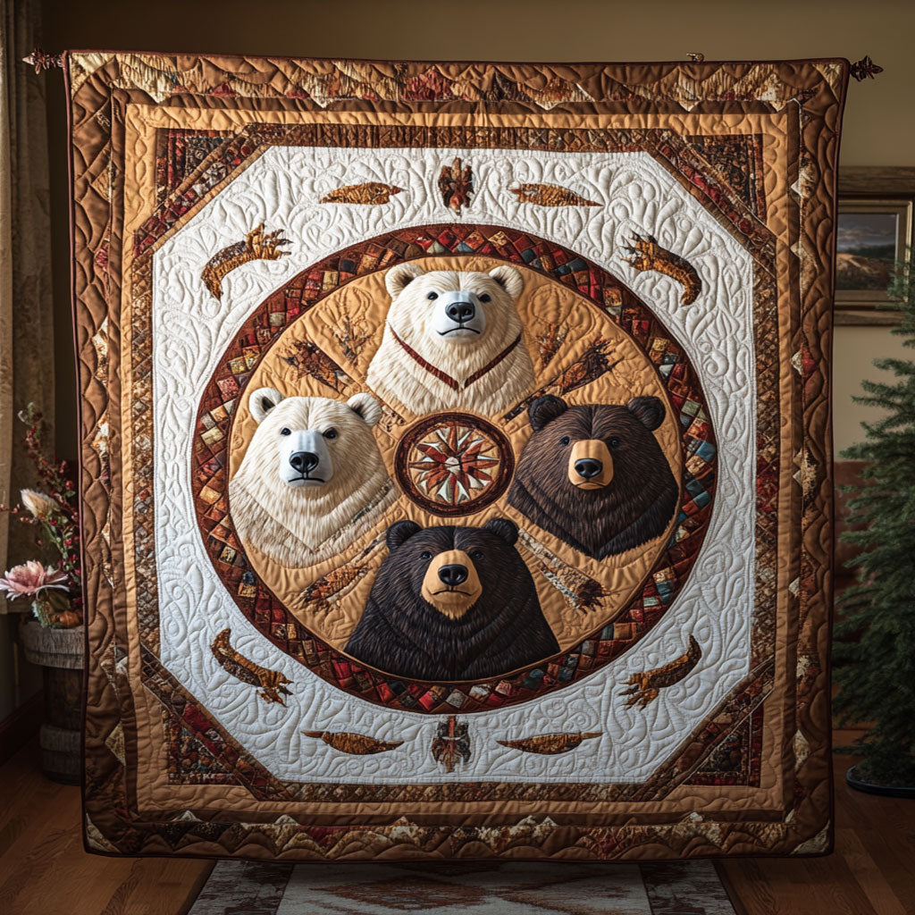 Native Circle Of Bears WY1308021CL Quilt