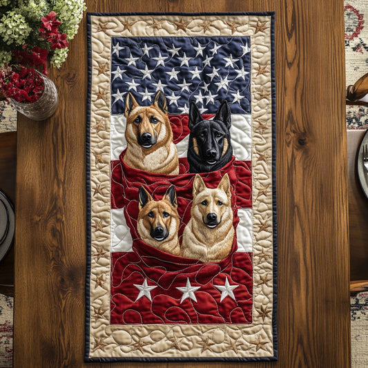 German Shepherd Honor WN1006045CL Quilted Table Runner