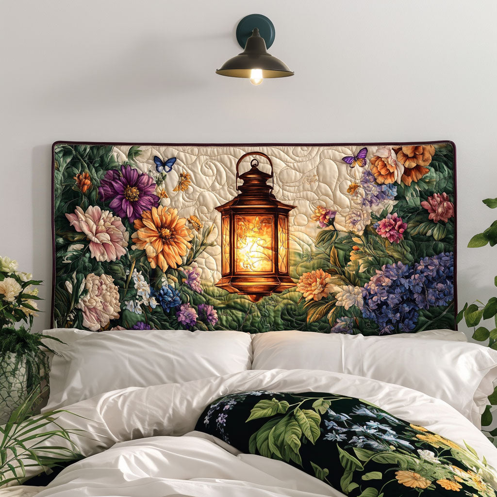 Lantern in Full Bloom KL0201003CL Quilted Headboard Slipcover