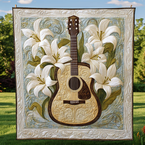 Guitar Blooms CQ3004001CL Quilt