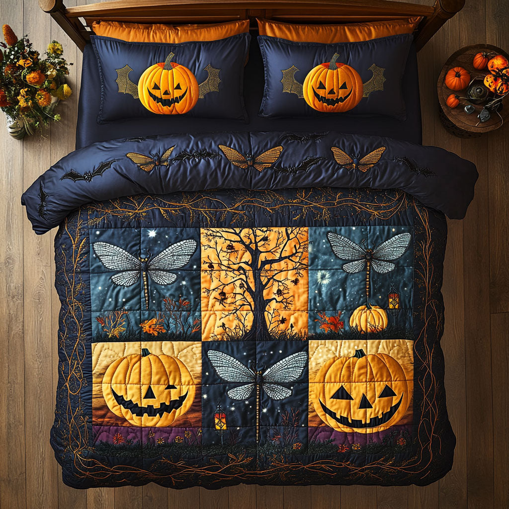 Dragonflies And Pumpkins WY0608030CL Duvet Cover Set