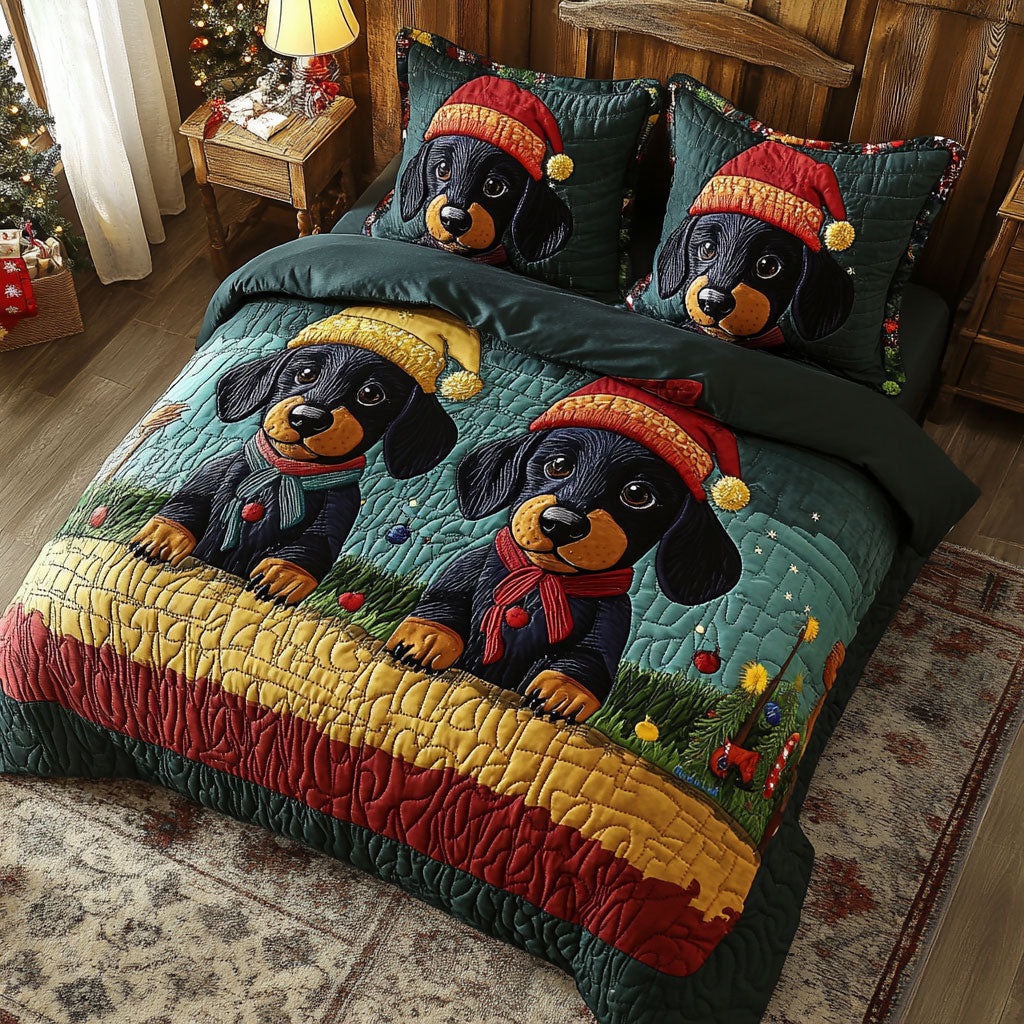 Cute Dachshund WJ0605008CL Duvet Cover Set