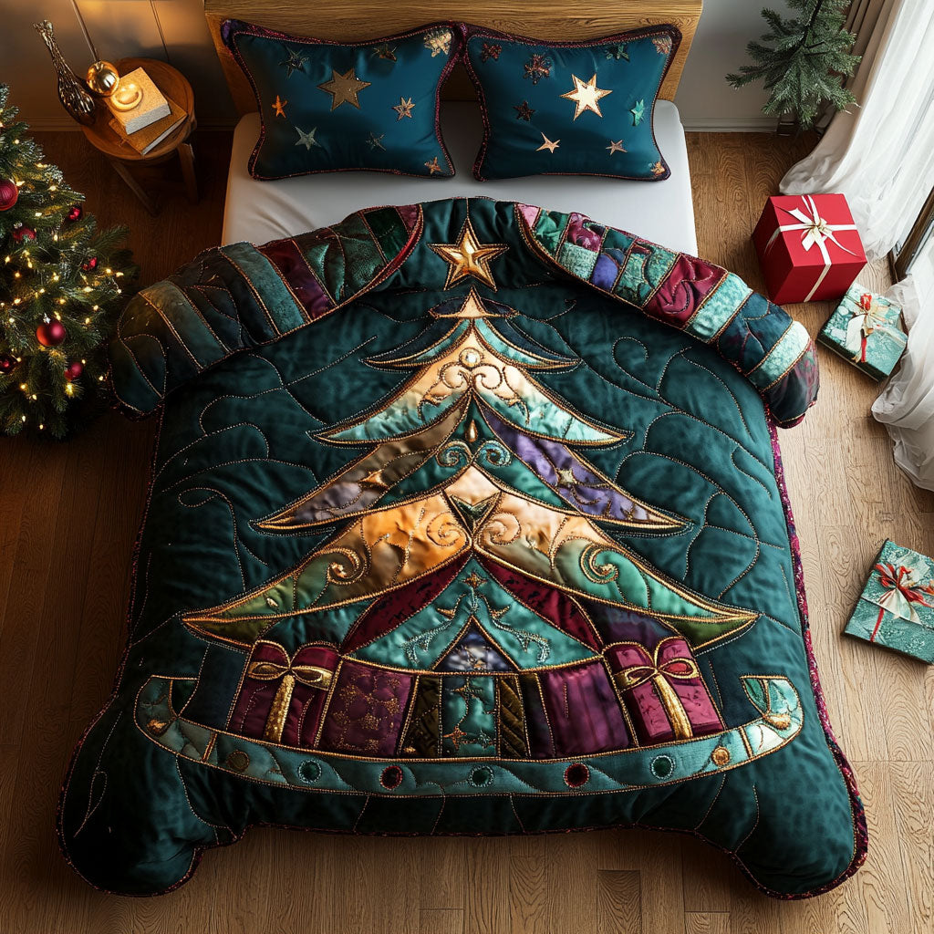 Holiday Patch Tree CW1211070CL Duvet Cover Set