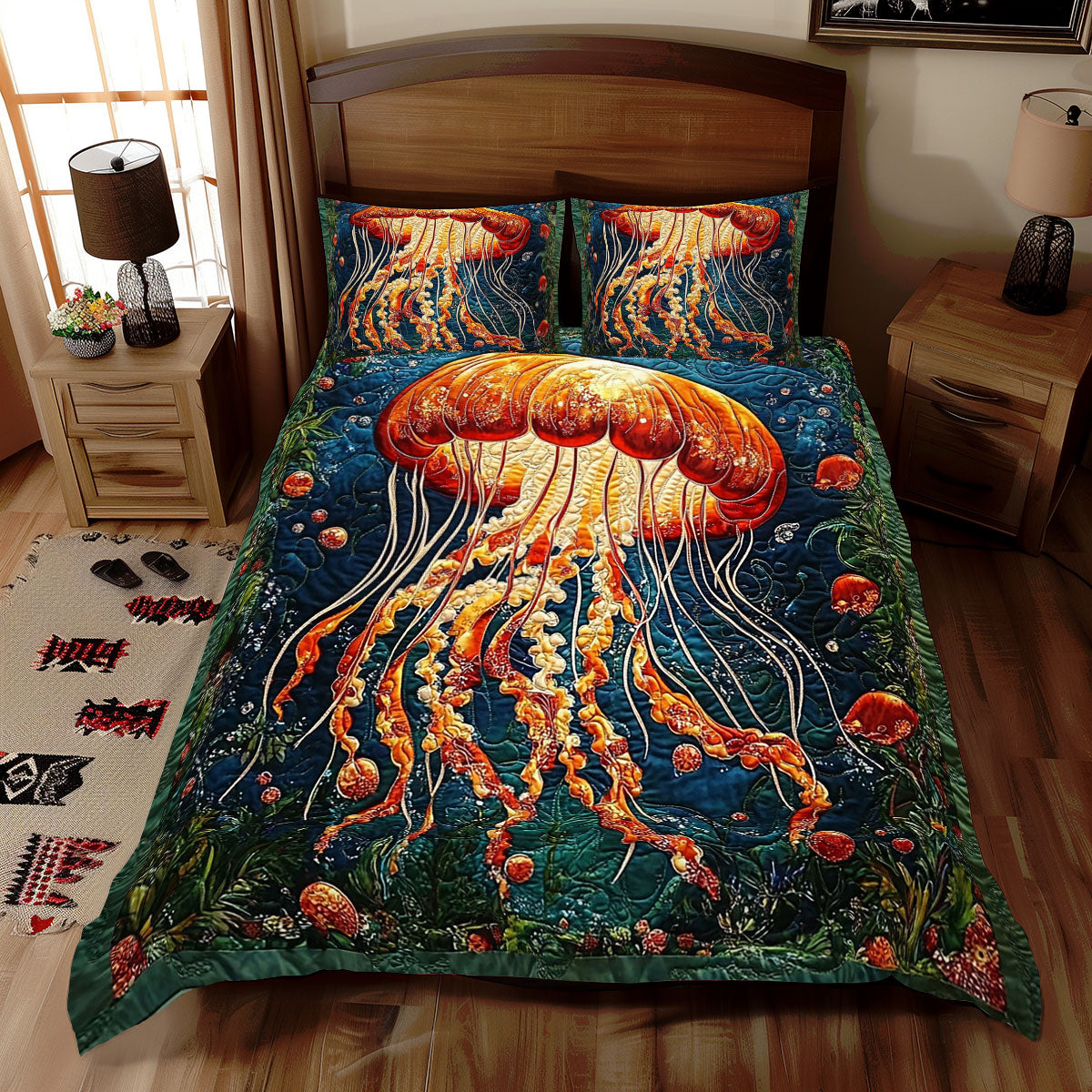 Fire Jellysifh WY1401070CL Duvet Cover Set