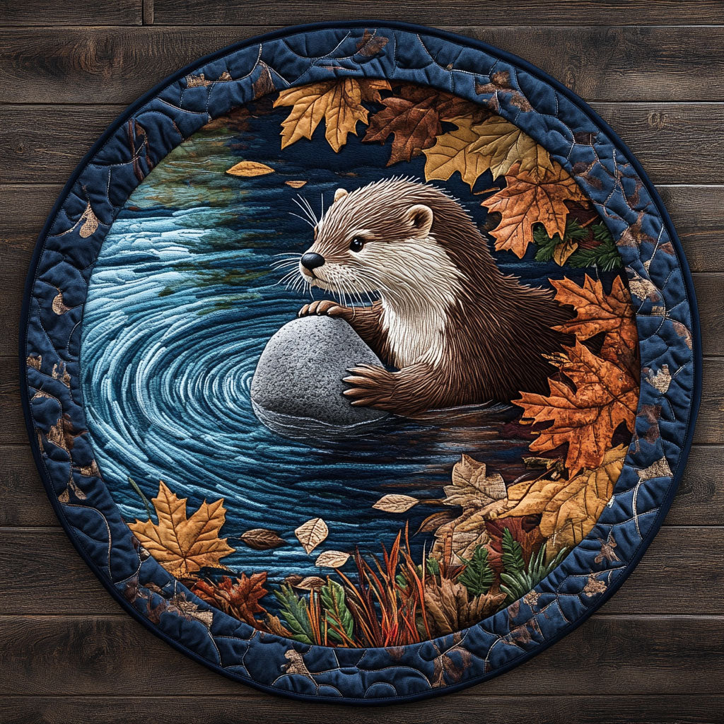 Baby Otter CM3105002CL Quilted Round Mat