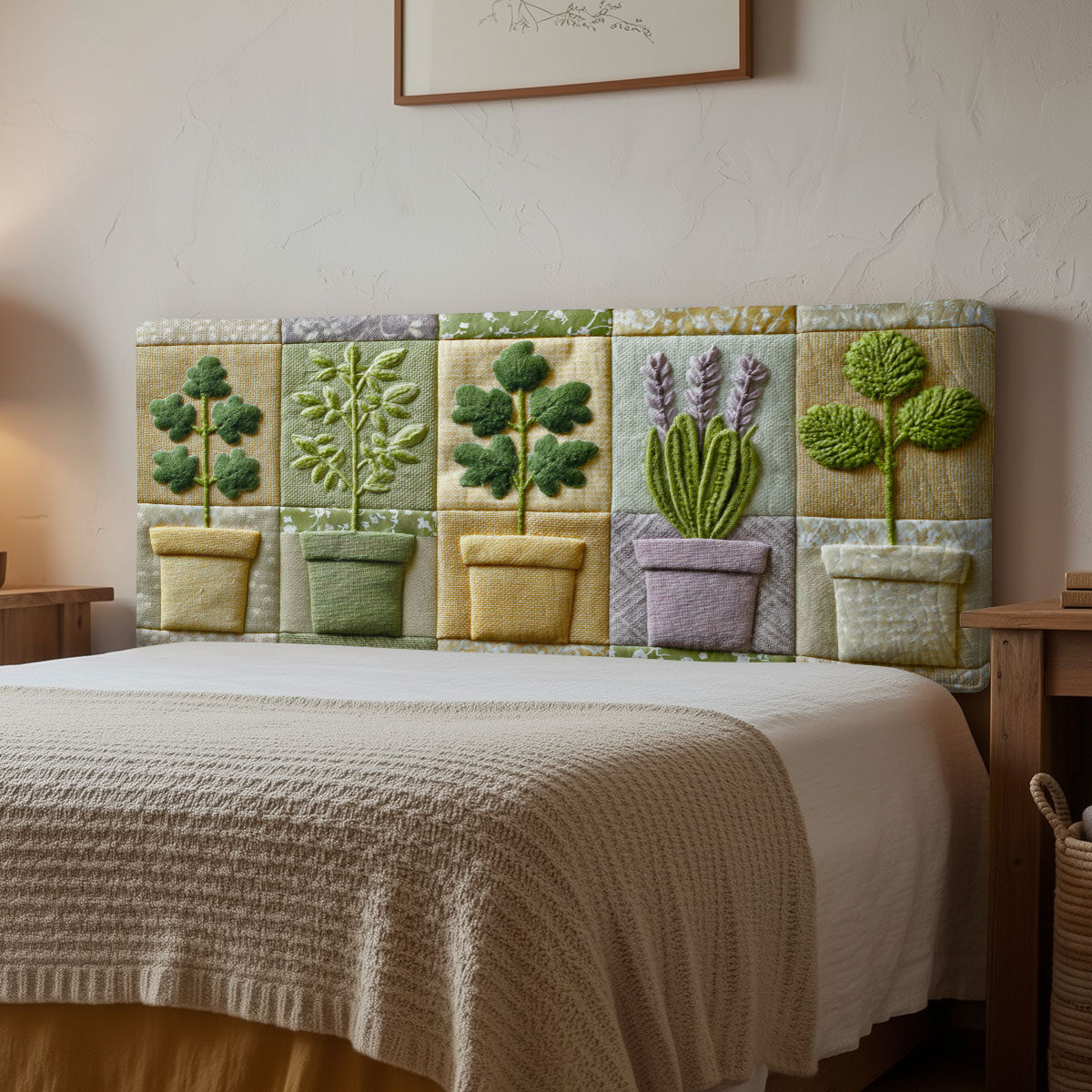Garden Panels CP3012013CL Quilted Headboard Slipcover