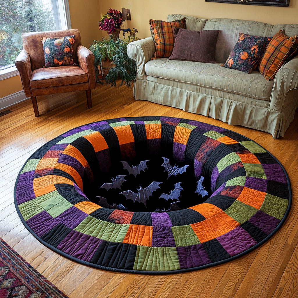 Bat Abyss CP0410001CL Quilted Round Mat