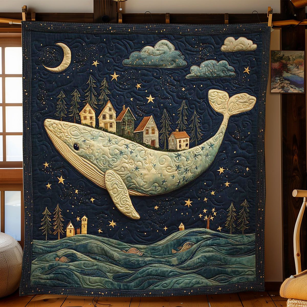 Whale Cabin Dreams WN2403117CL Quilt
