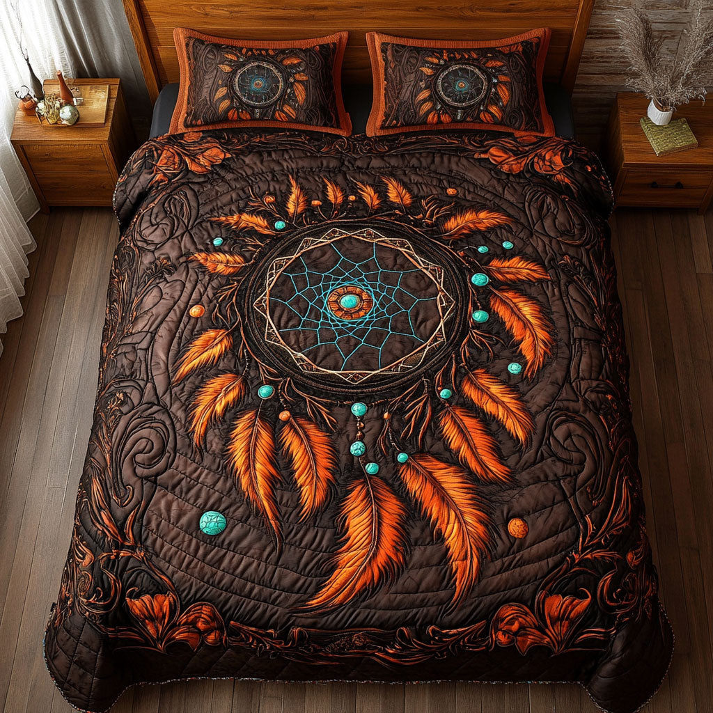 Native Feather Dreamcatcher WY2301031CL Duvet Cover Set