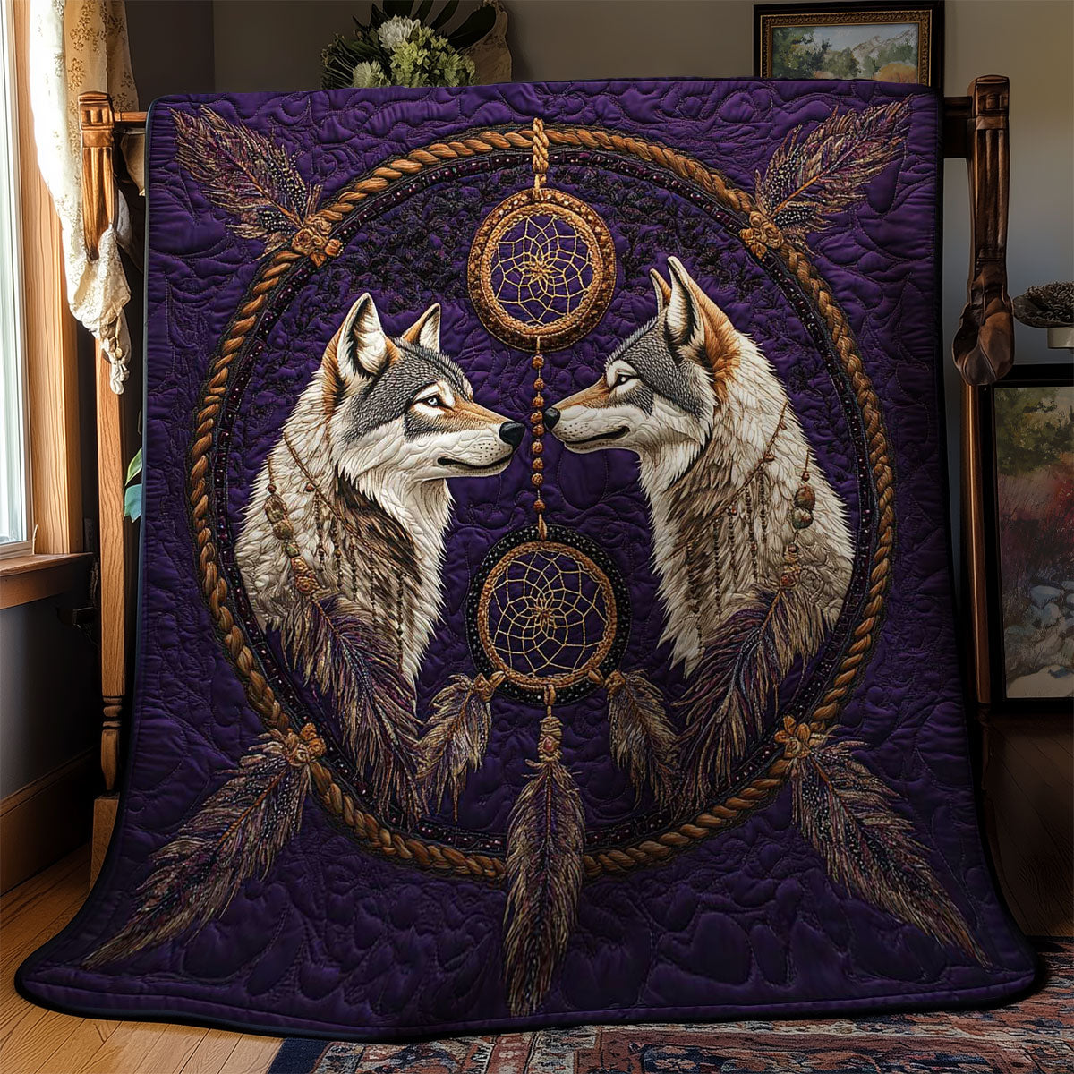 Ethereal Wolf Dreams WN1703077CL Quilt