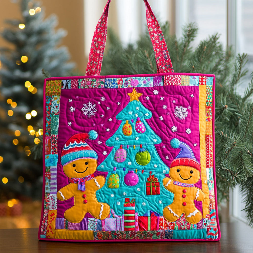 Gingerbread Holiday Magic WN1811016CL Quilted Tote Bag