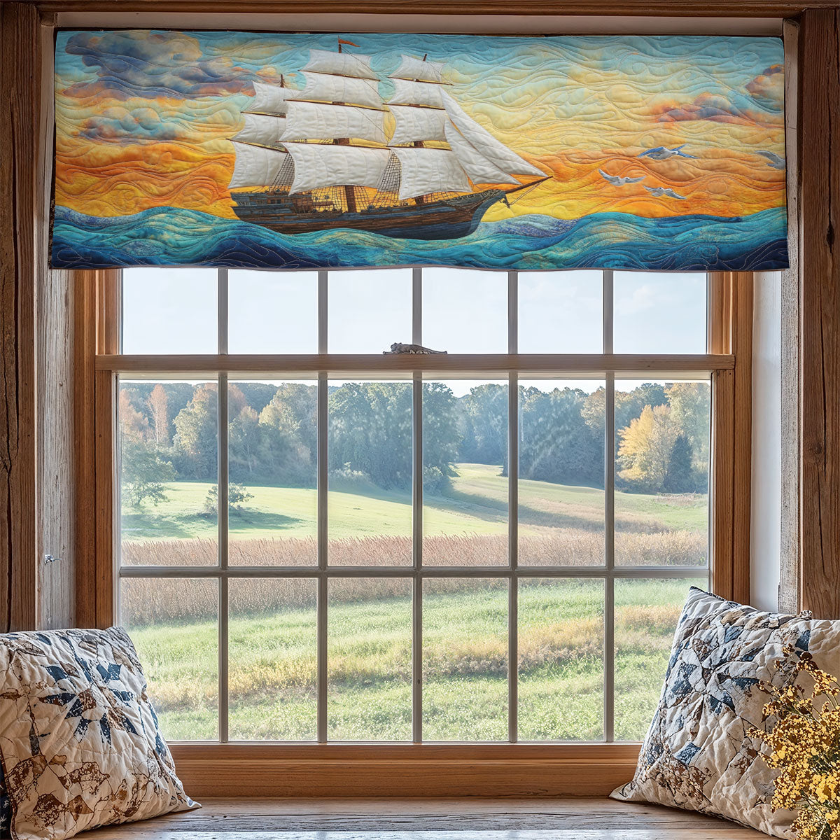 Ship Ocean WX1405038CL Quilted Valance