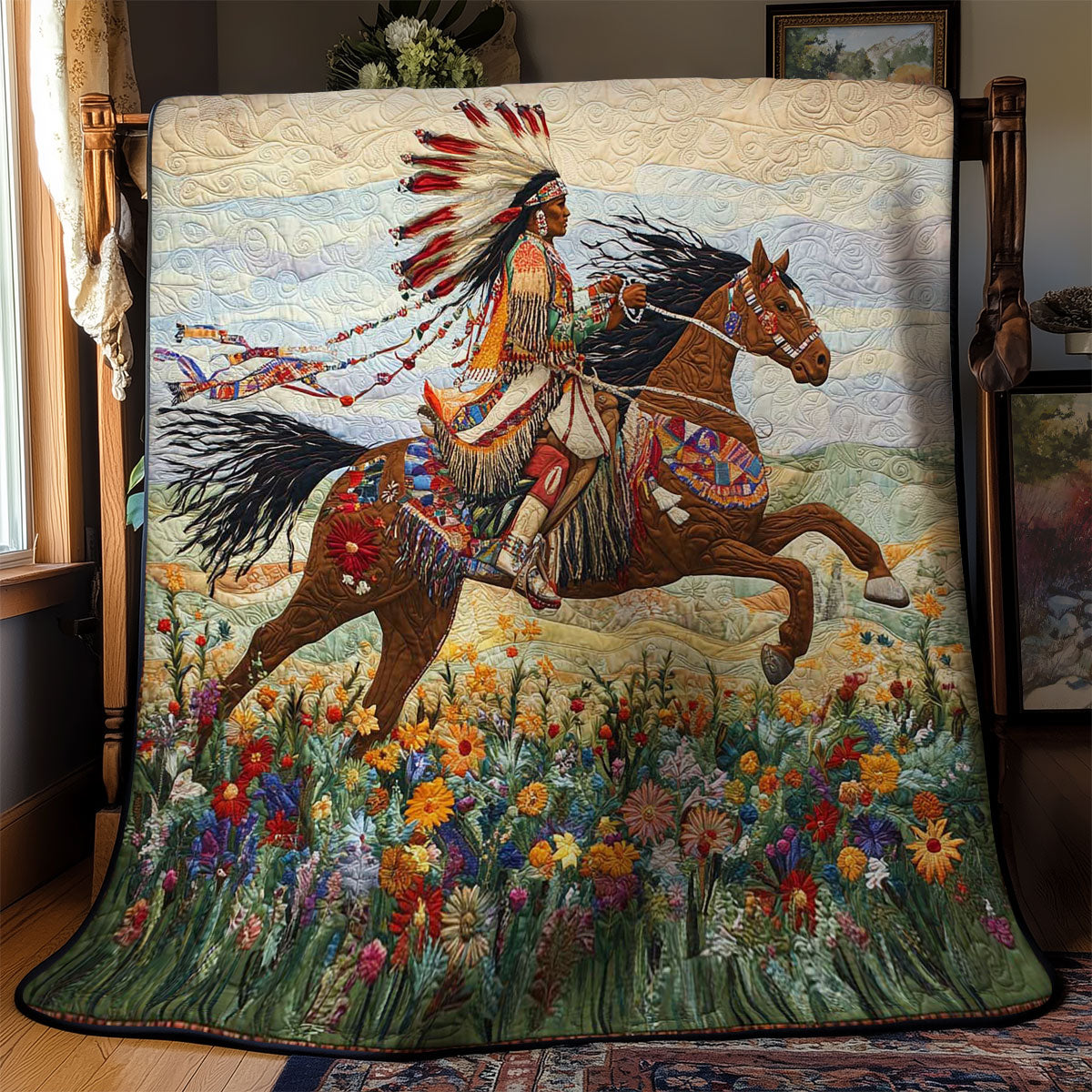 Native American Sunset Journey WN2403085CL Quilt