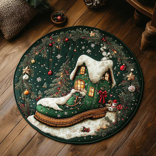 Boot House Glow WN2205005CL Quilted Round Mat