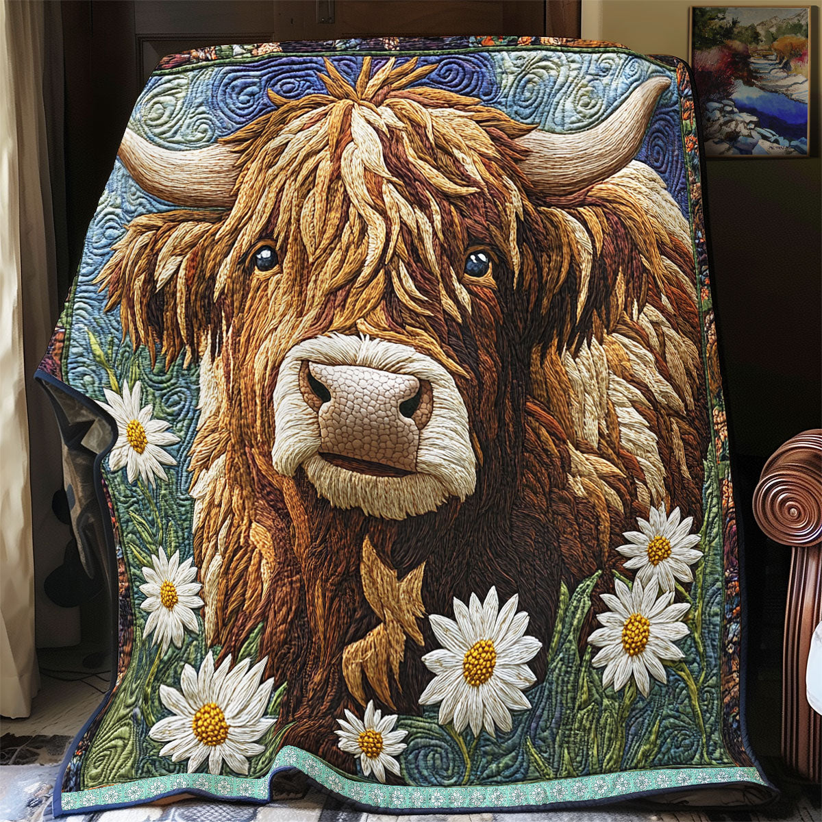 Highland Cow WX2112023CL Quilt