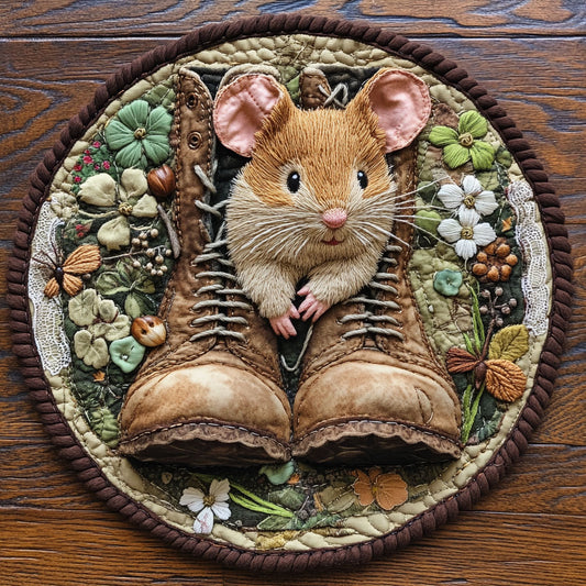 Warm Nest CQ1206053CL Quilted Round Mat