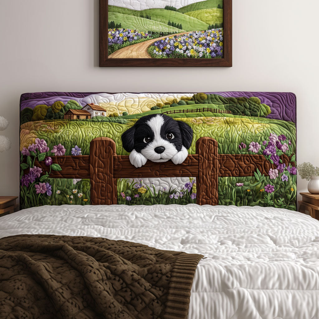 Countryside Dog QA2812012CL Quilted Headboard Slipcover