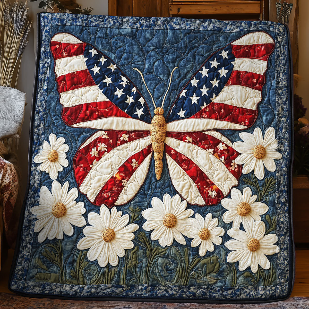 Butterfly Daisy WX3105008CL Quilt