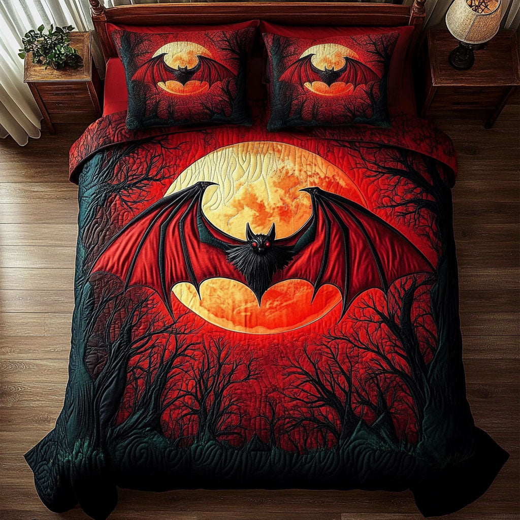 Blood Forest Bat WY0907011CL Duvet Cover Set