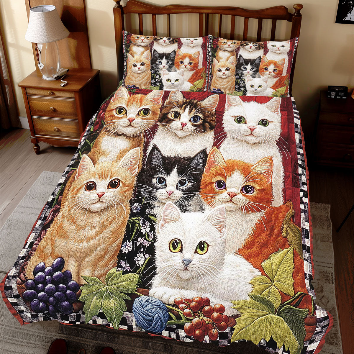 Cute Kitten Group WX0612057CL Duvet Cover Set