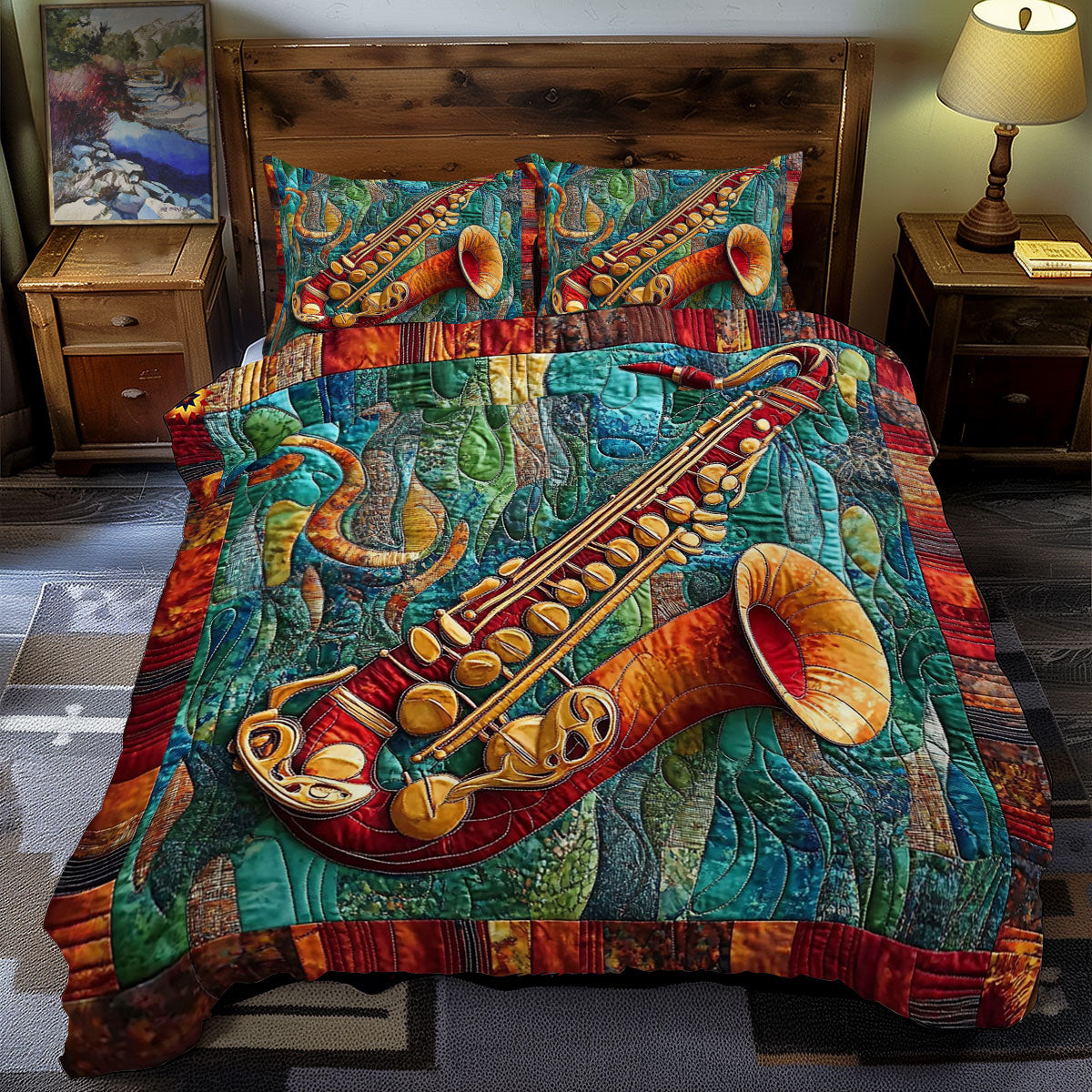 Saxophone WY2412051CL Duvet Cover Set