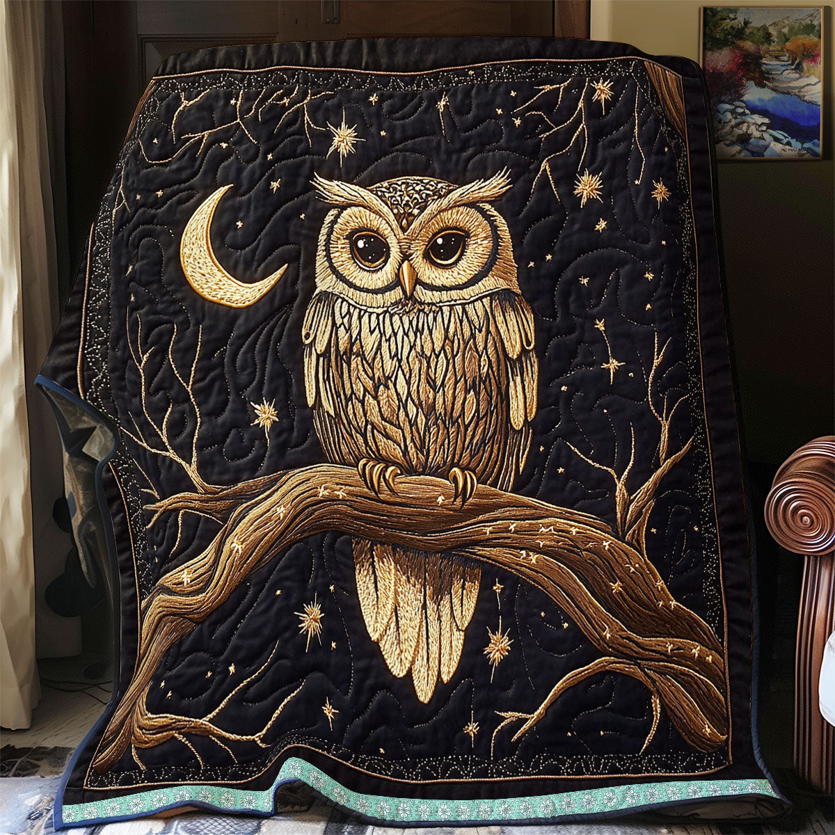 Mystical Owl Glow WX2512033CL Quilt