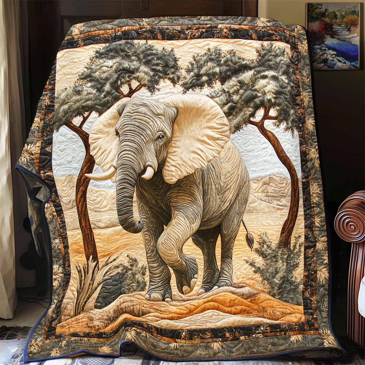 Elephant Desert WX0303071CL Quilt