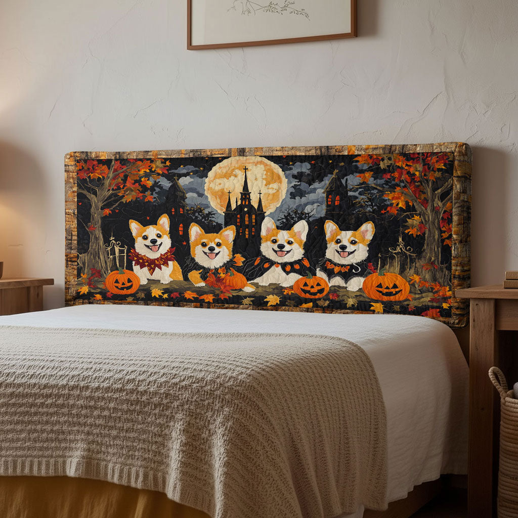 Autumn Corgi WN2012011CL Quilted Headboard Slipcover