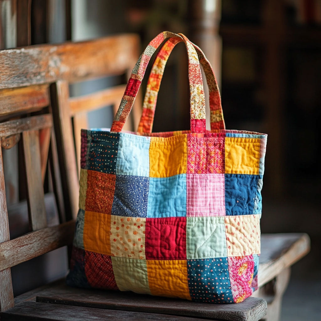 Folk Threads WJ2309014CL Quilted Tote Bag