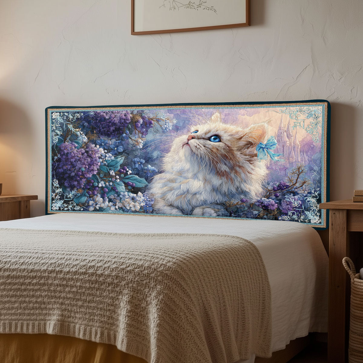 Sweet Dream Cat CW2212039CL Quilted Headboard Slipcover