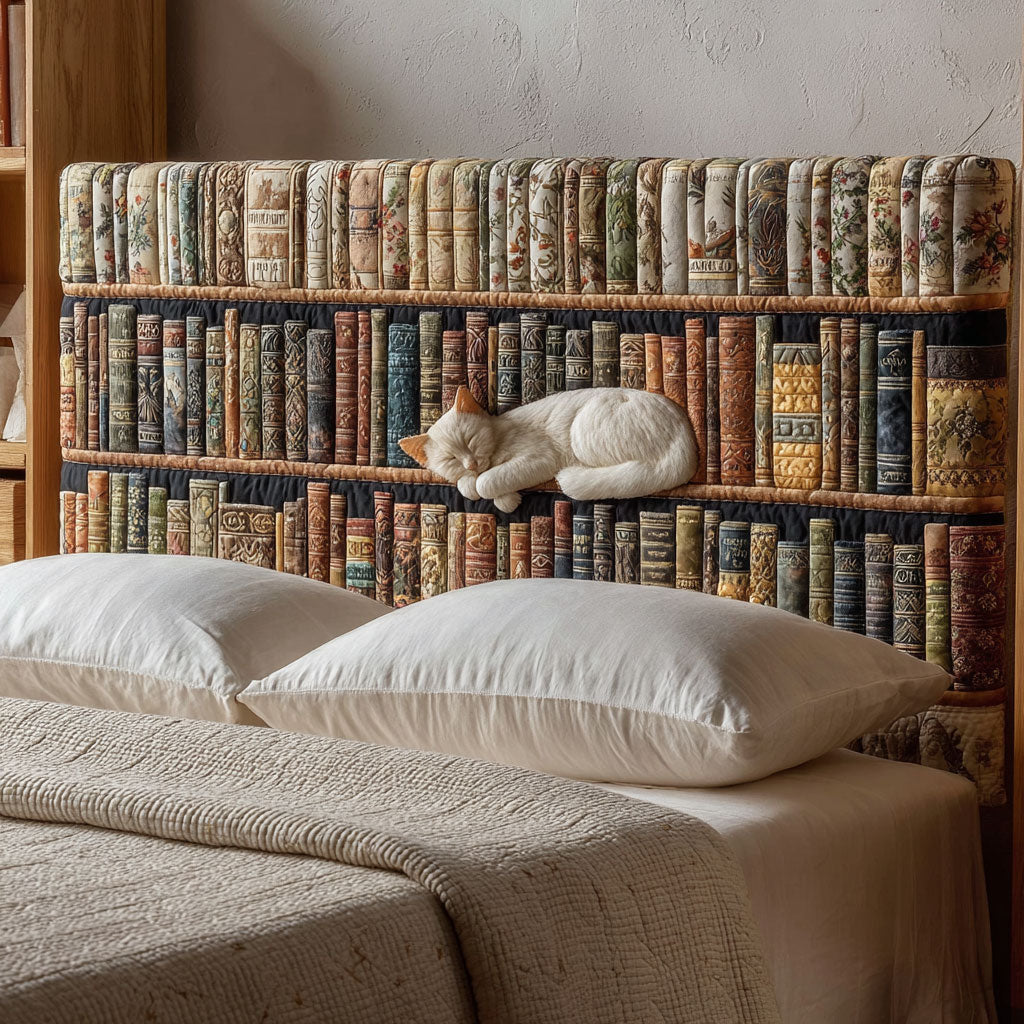 Library Whispers CP2912013CL Quilted Headboard Slipcover