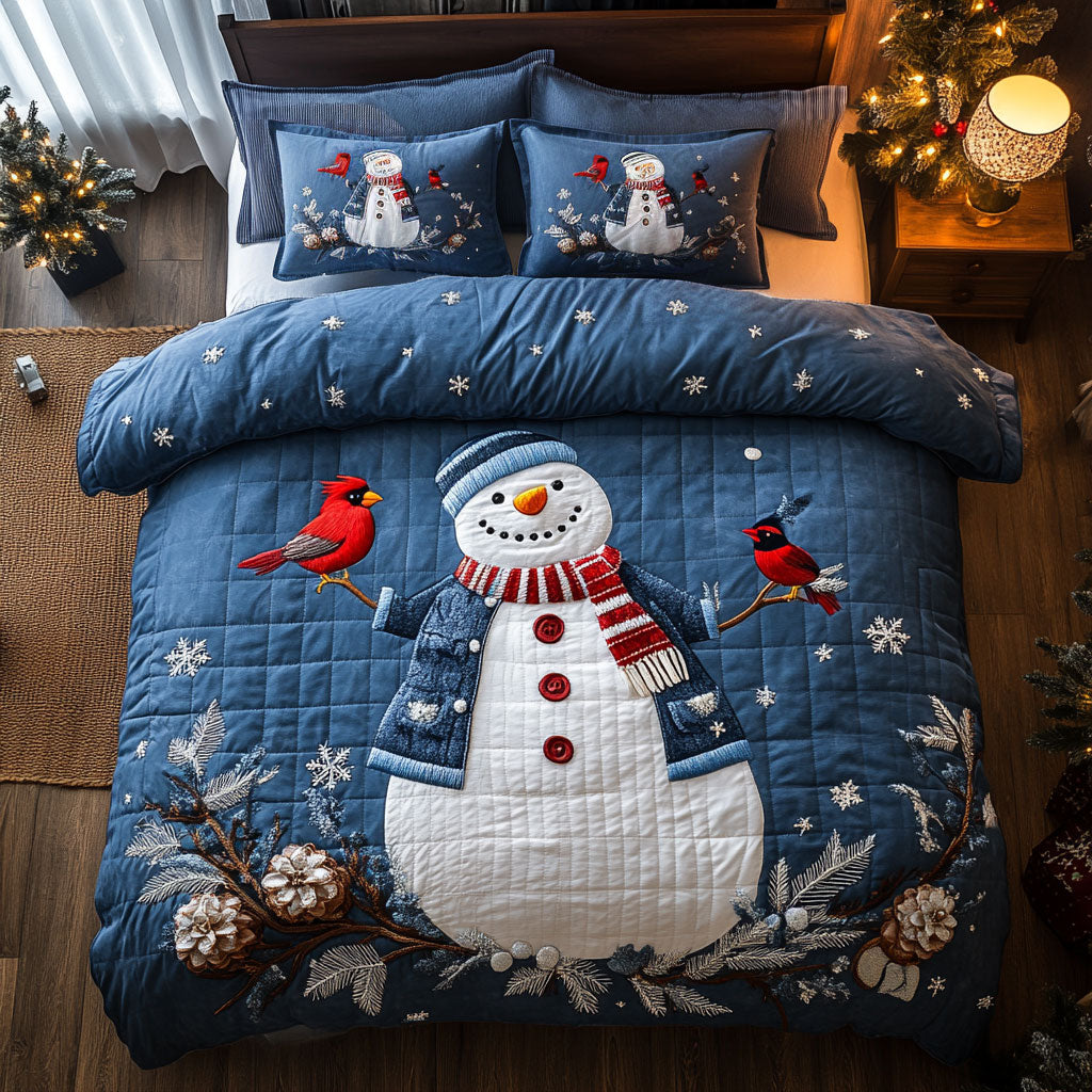 Rustic Snowman WN2509057CL Duvet Cover Set