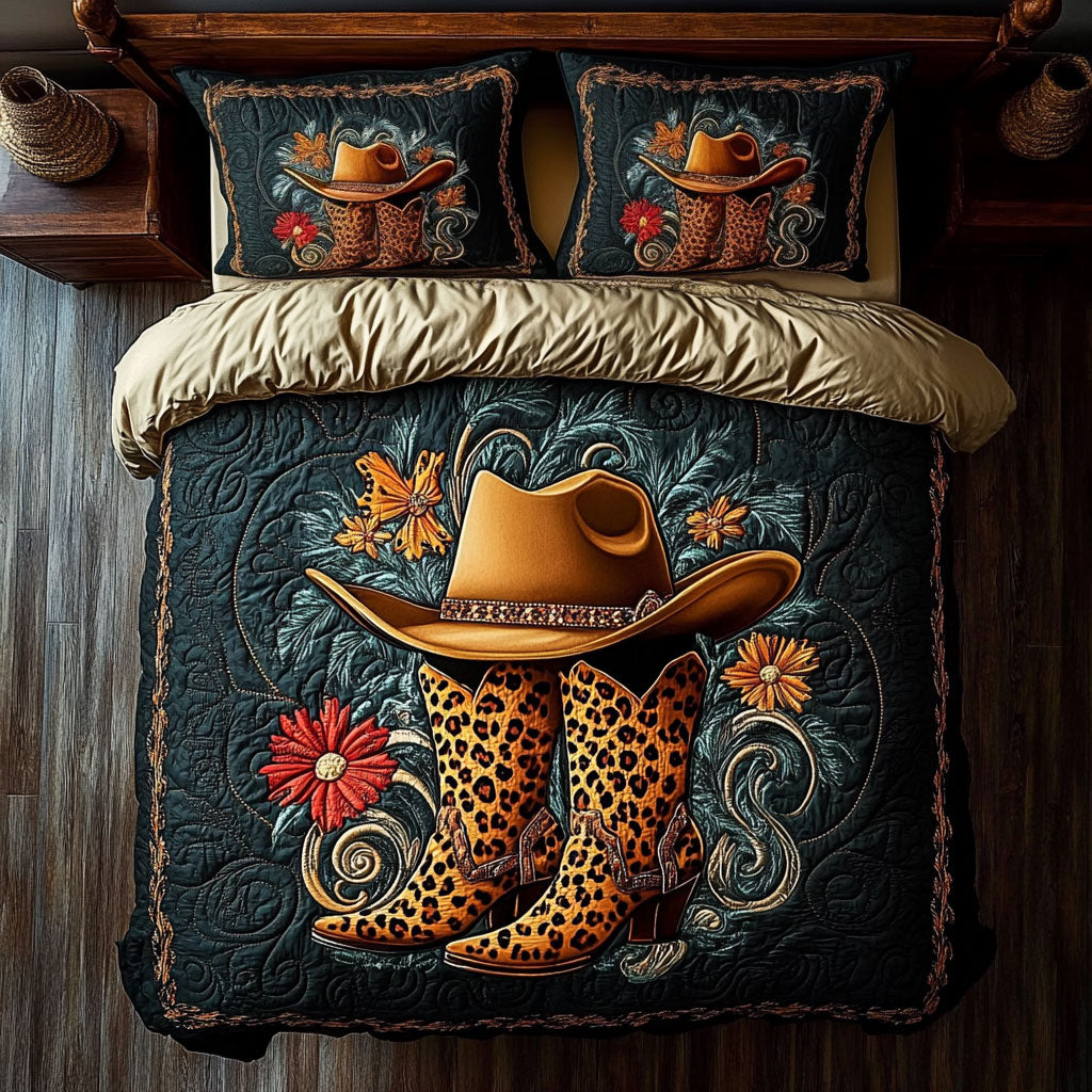 Country Gals Leopard Rodeo WY2006007CL Duvet Cover Set