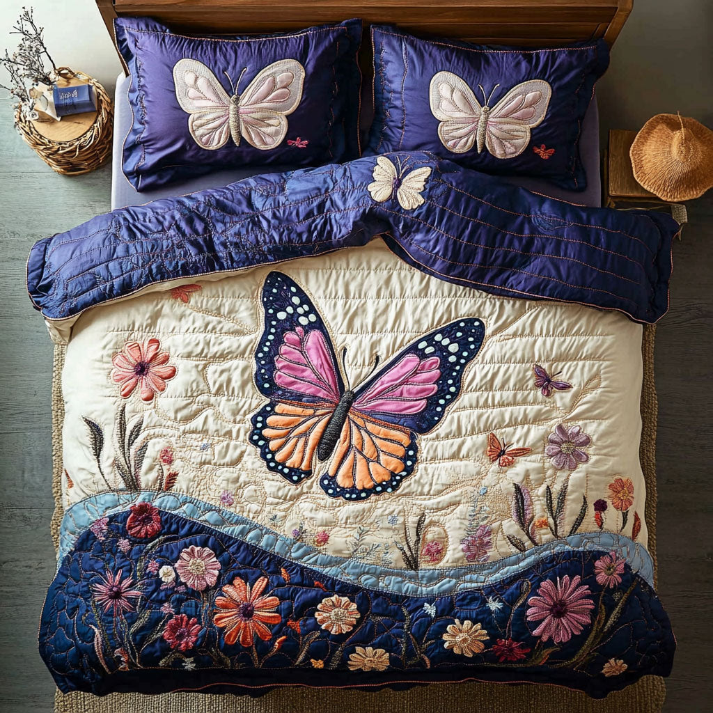 Petals And Butterflies WY1207027CL Duvet Cover Set