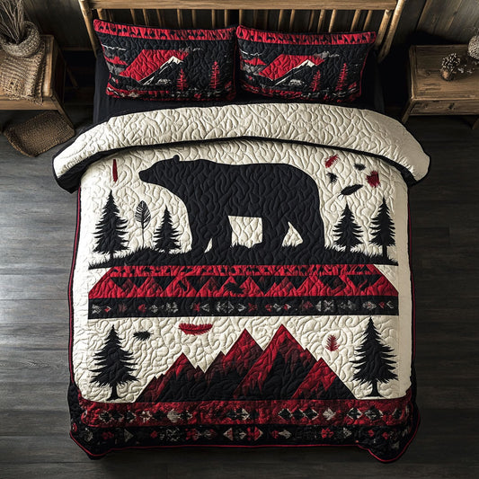 Abstract Trigger Pattern Bear WY1802034CL Duvet Cover Set