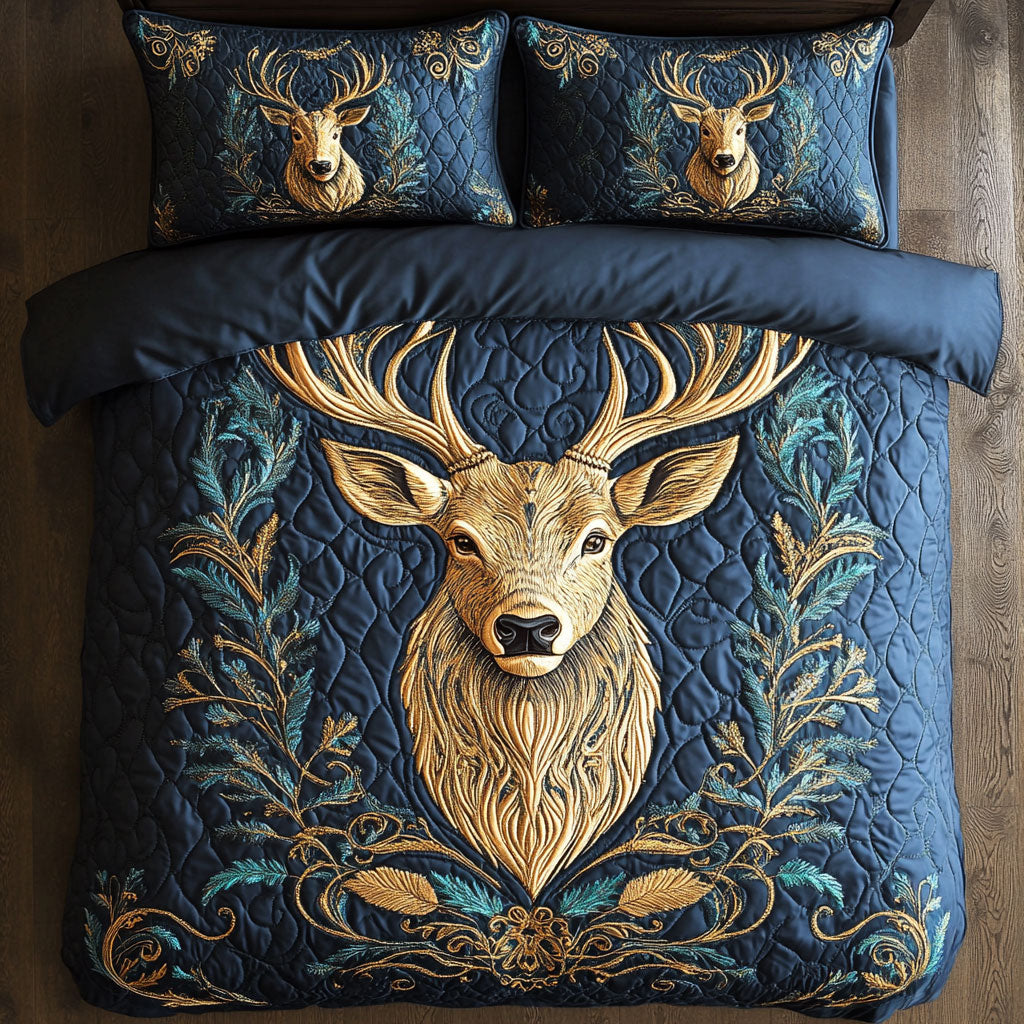 Deer Portrait WX1403080CL Duvet Cover Set