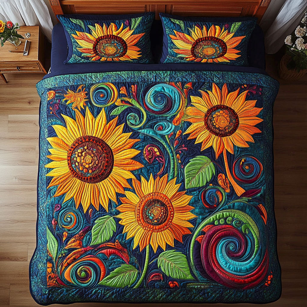 Hippie Sunflower WY0807032CL Duvet Cover Set