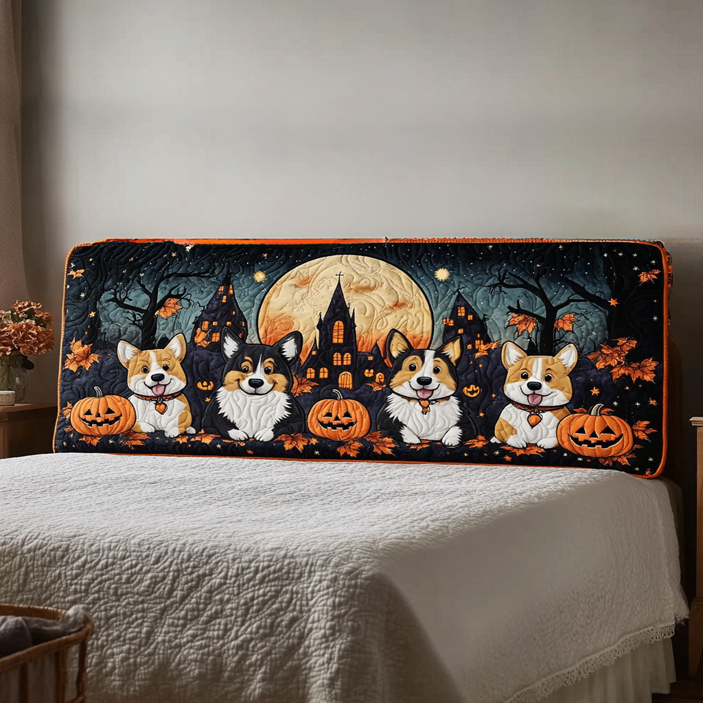 Nightfall Corgi WN1812020CL Quilted Headboard Slipcover