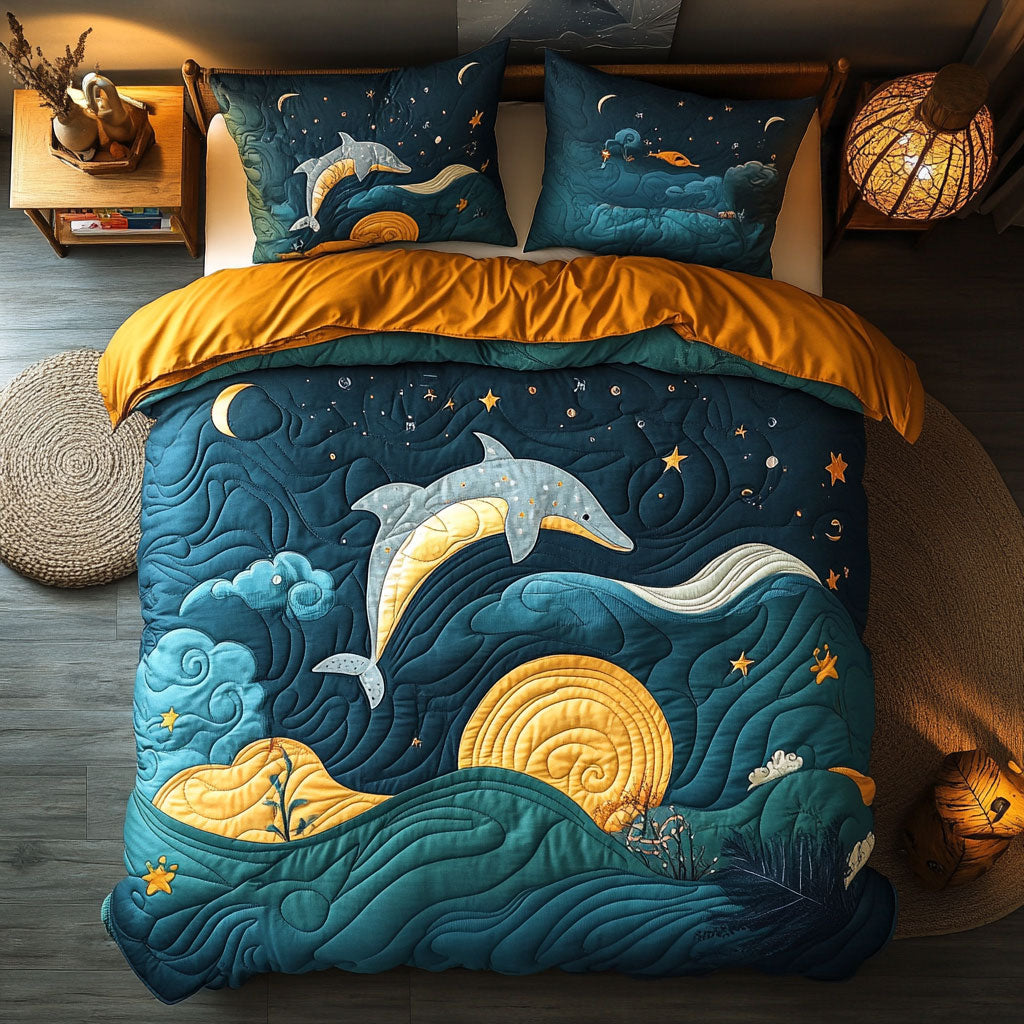 Dolphin Jumping WX2403012CL Duvet Cover Set