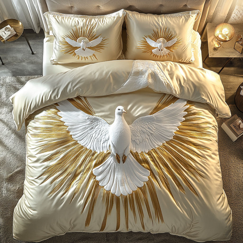 Dove God Bless You WU1102023CL Duvet Cover Set
