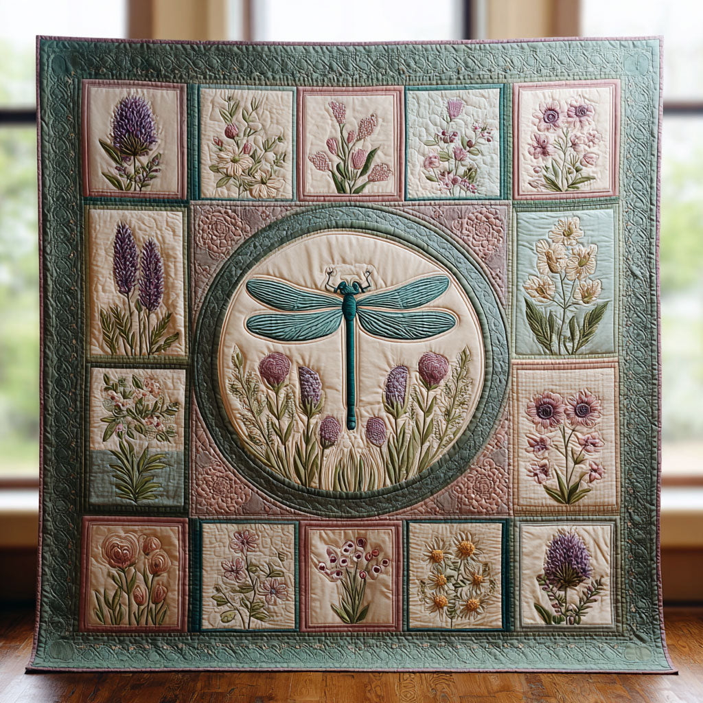 Dragonfly Blossom Dance CW1308051CL Quilt