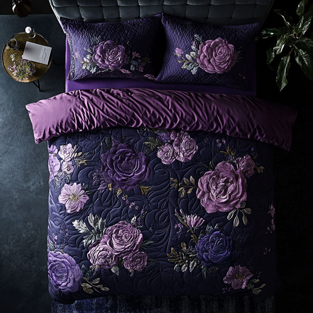 Dreamy Purple Roses WU2702002CL Duvet Cover Set