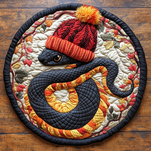 Snake Woollen CP3005010CL Quilted Round Mat