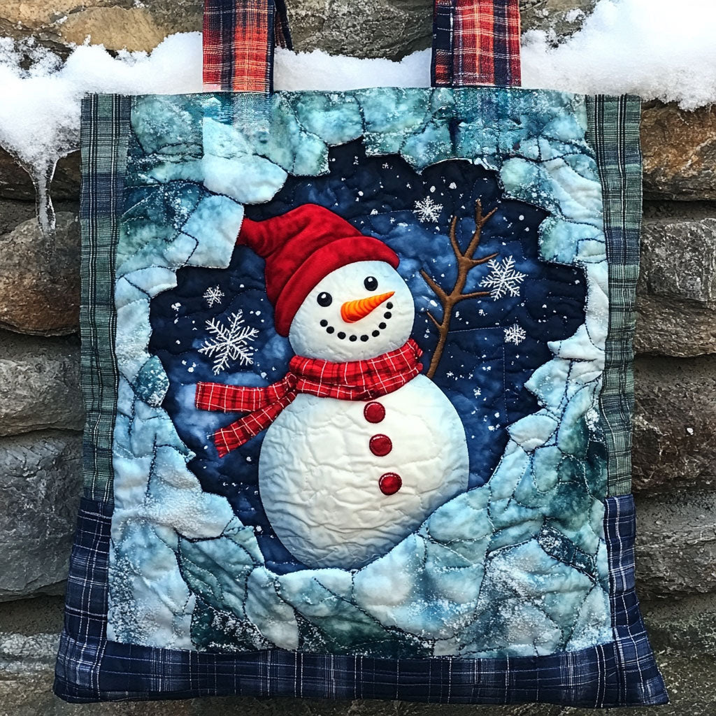 Festive Fun Snowman WN1111049CL Quilted Tote Bag