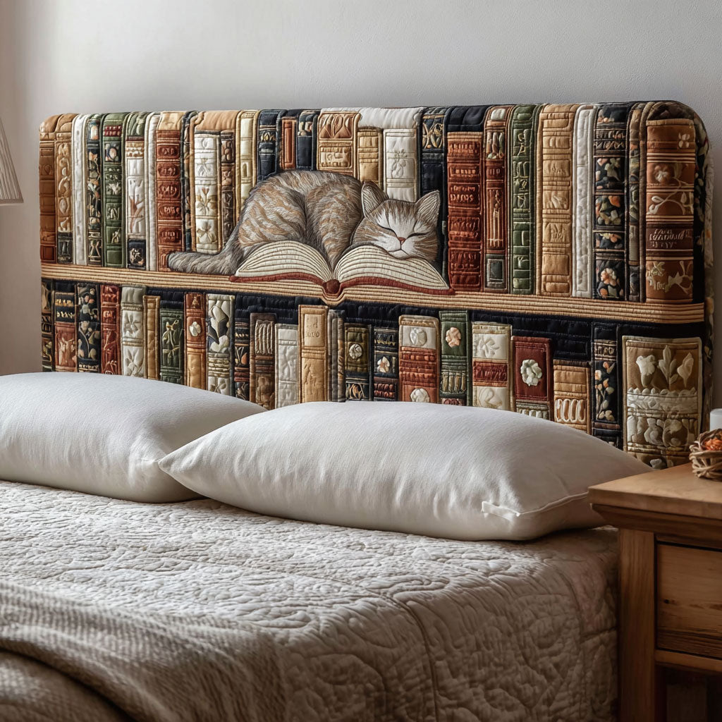 Bookish Cat CP2912006CL Quilted Headboard Slipcover