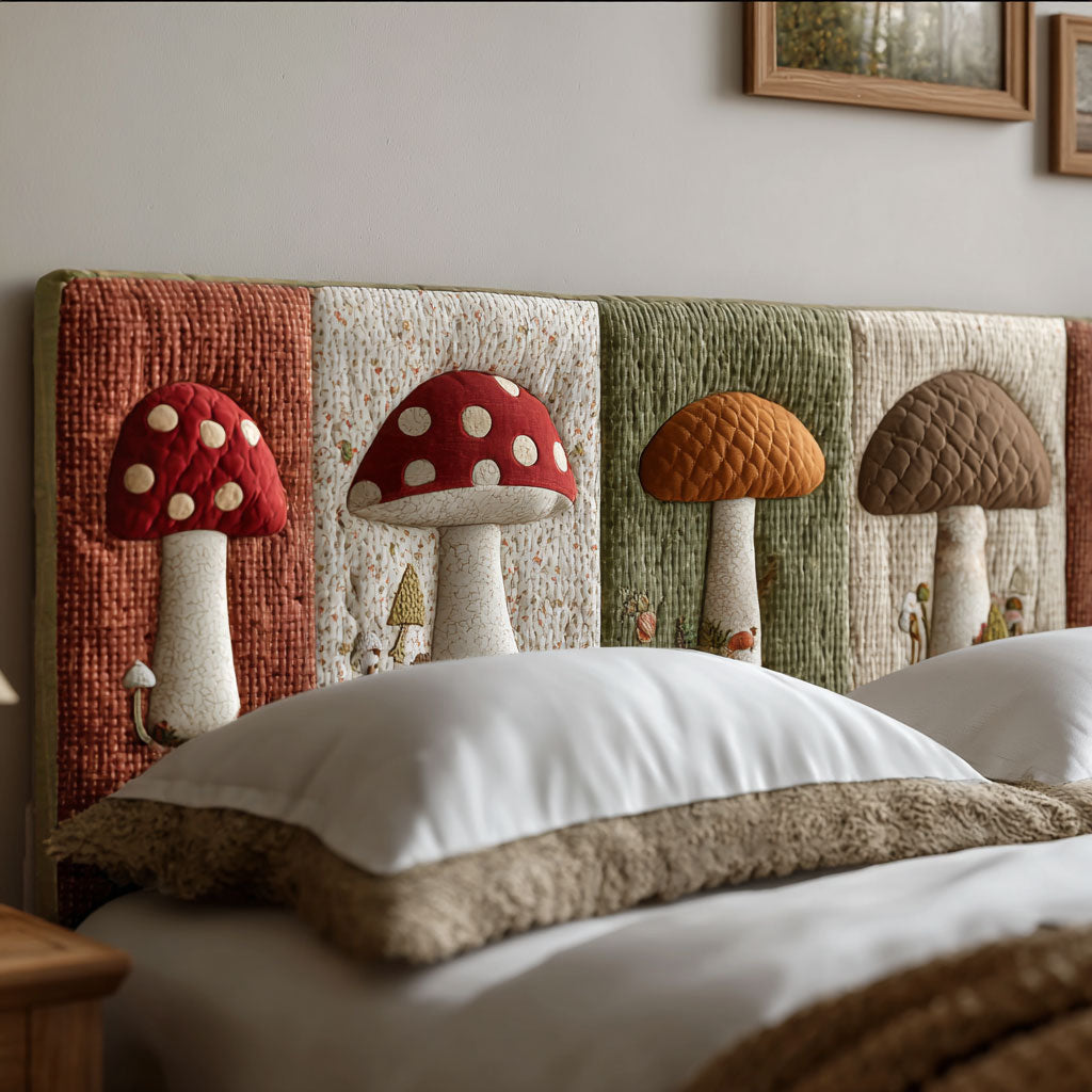 Enchanted Fungi CP3012007CL Quilted Headboard Slipcover
