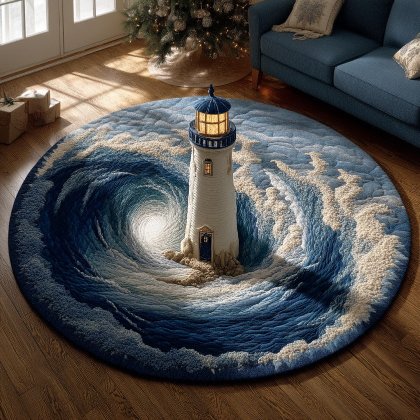 Shining Lighthouse XR2909011CL Quilted Round Mat