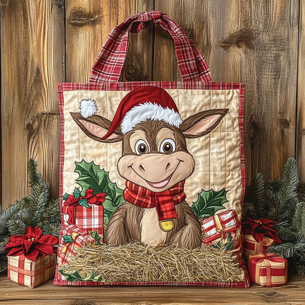 Donkey Warm Wishes WN1111044CL Quilted Tote Bag