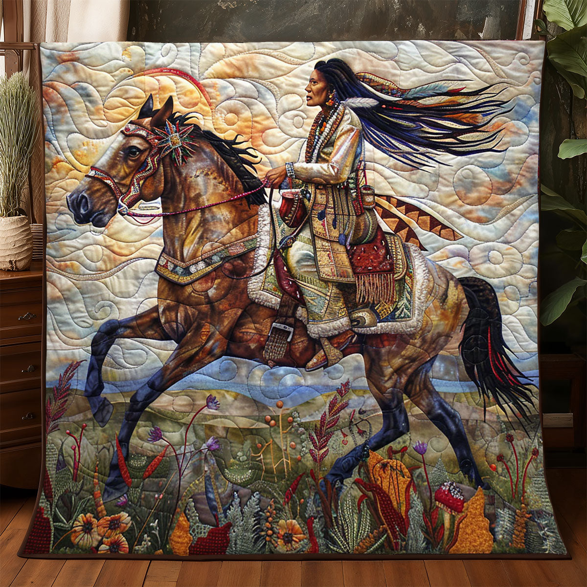 Native American WJ1004011CL Quilt