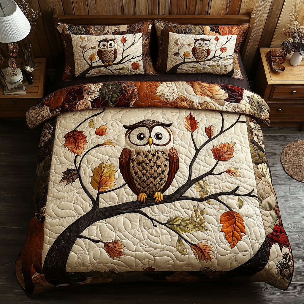 Autumn Owl XR2602007CL Duvet Cover Set